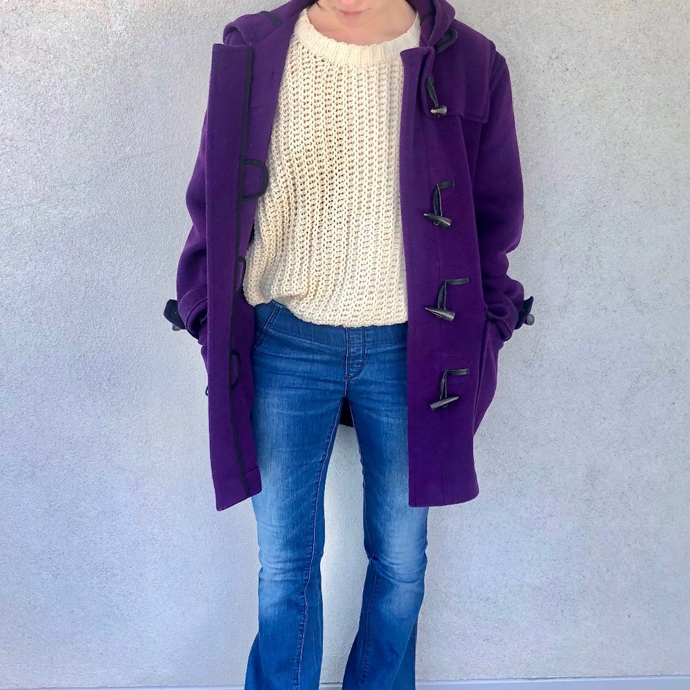 Violet Burberry Duffel Coat